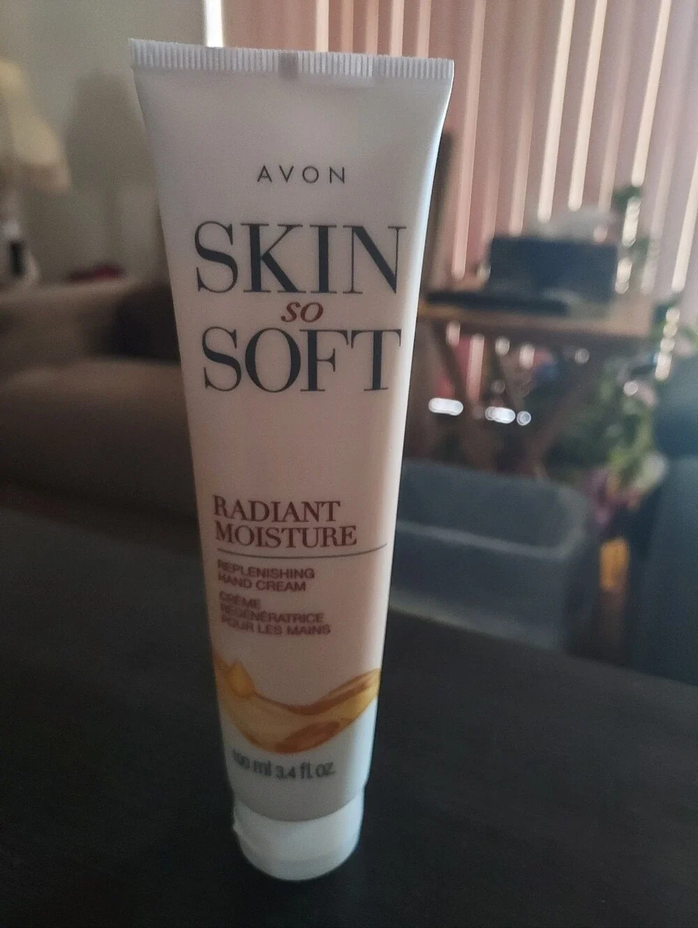 Avon Skin So Soft Radiant Moisture Hand Cream - White & Gold